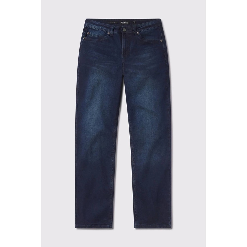 Barbell Apparel Relaxed Athletic Fit Jeans Mens 38 Dark Wash Blue Straight Leg